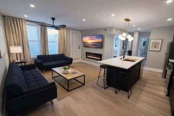 Stylish 2BR Beach Getaway – Balcony 1 block beach4 - Image 1