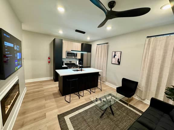 2 bedroom, beach block, kitchen, livingRoom 110-c3 - Image 3